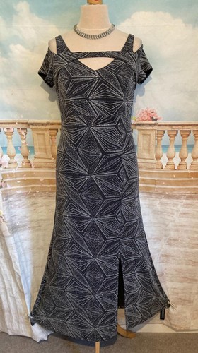 New evening dress grey - new,