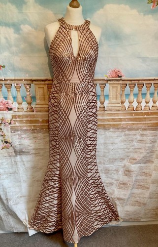 Maxi evening dress rose - maxi,