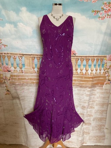 Evening dress beaded sequin - evening,
