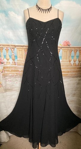 Maxi evening dress black - 14,